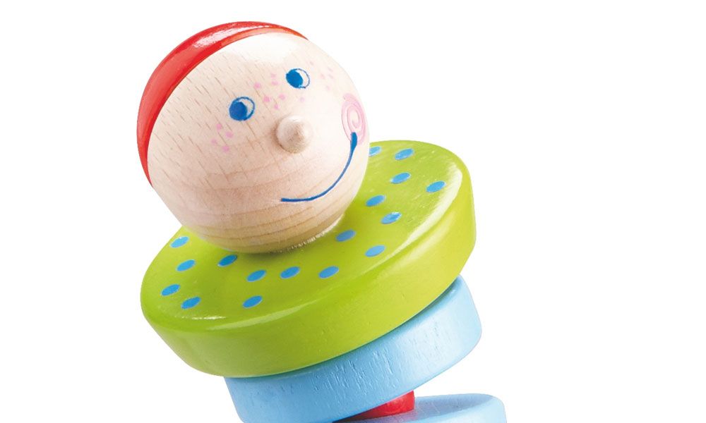 Πρωτότυπη ξύλινη κουδουνίστρα για ανήσυχα μωρά