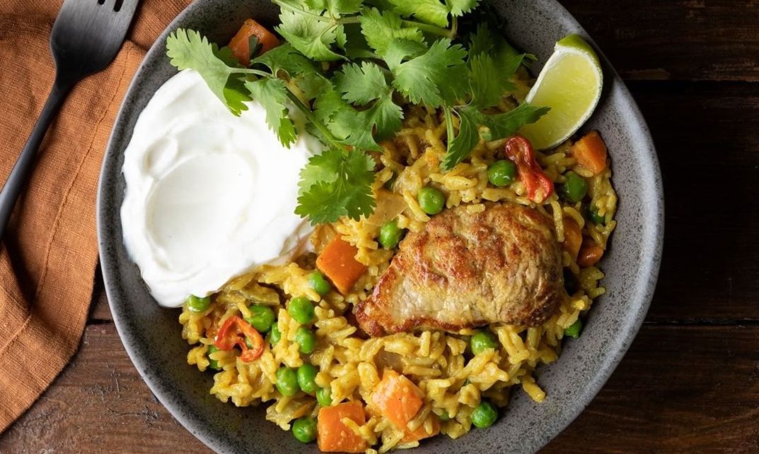 Χοιρινό κάρι με ρύζι - Εύκολο και απλό με τέλεια γεύση