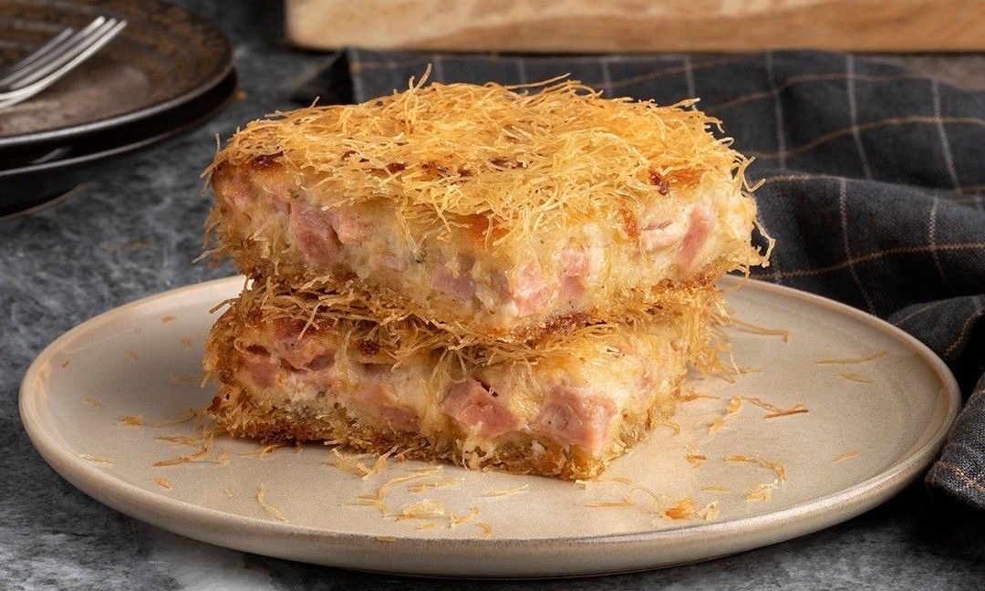 Ζαμπονοτυρόπιτα με κανταΐφι - Η γεύση της θα σας ενθουσιάσει