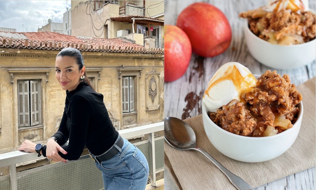 Apple crumble: Κάν’ το όπως η Νικολέττα Ράλλη και τα παιδιά σου θα το λατρέψουν