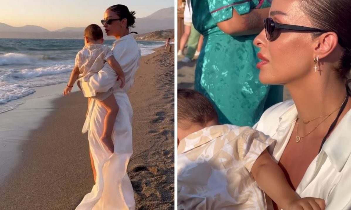 Η Ελένη Φουρέιρα μοιράστηκε μια σπάνια φωτογραφία του γιου της Ερμή στην πιο γλυκιά πόζα