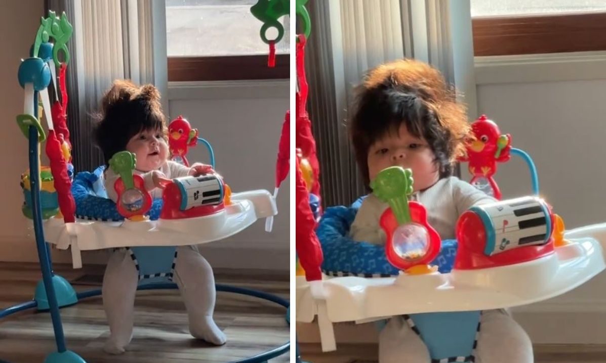 Μωρό γεννήθηκε με πολλά μαλλιά και η μαμά δεν μπορεί να διαχειριστεί το πώς φαίνονται τώρα (βίντεο)