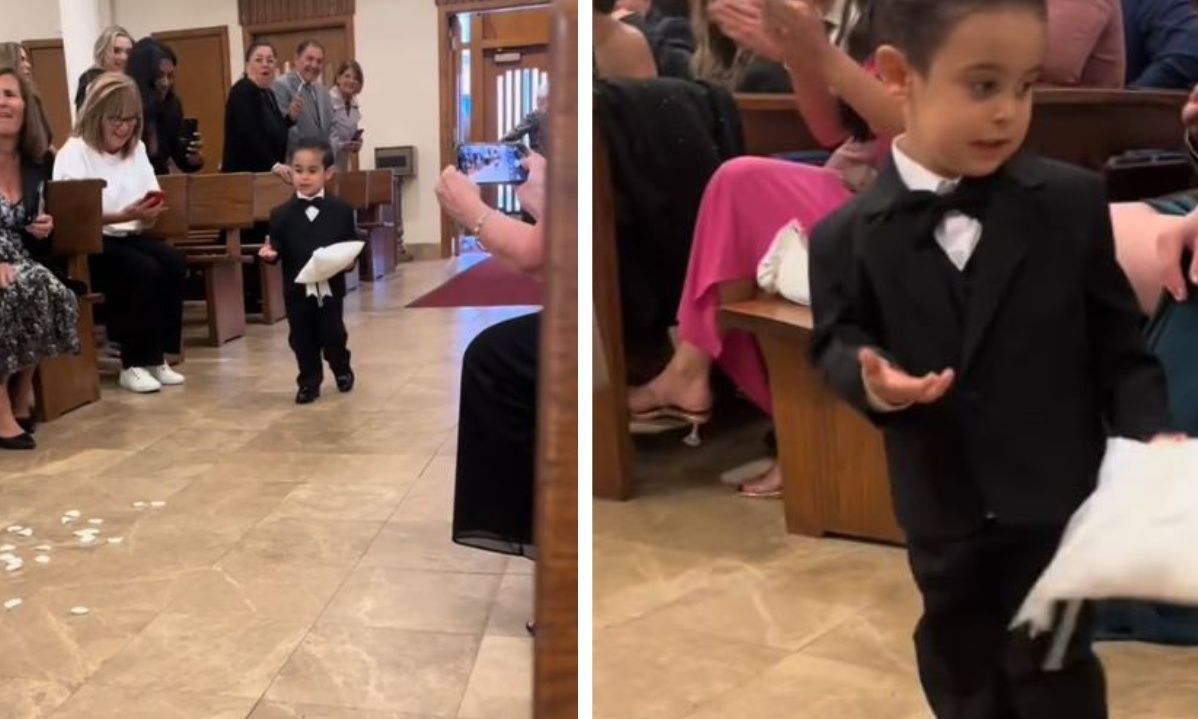 Το ξεκαρδιστικό βίντεο με το μικρό παραγαμπράκι που έκλεψε την παράσταση