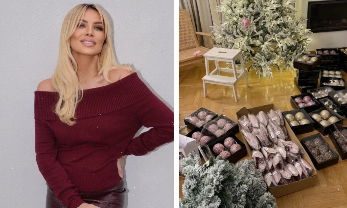 Κατερίνα Καινούργιου: Το ροζ δέντρο που «έκλεψε» τις εντυπώσεις και η παιδική φωτογραφία