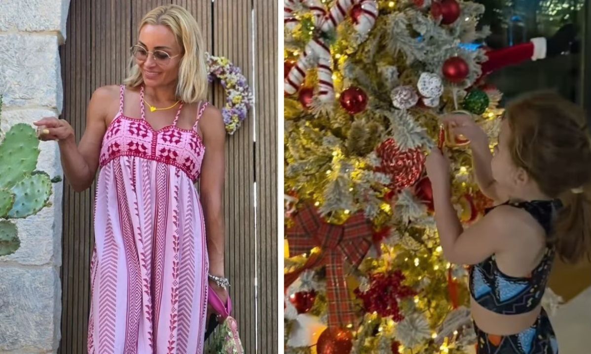 Βασιλική Μιλλούση: Το εντυπωσιακό χριστουγεννιάτικο δέντρο που στόλισε με τις κόρες της