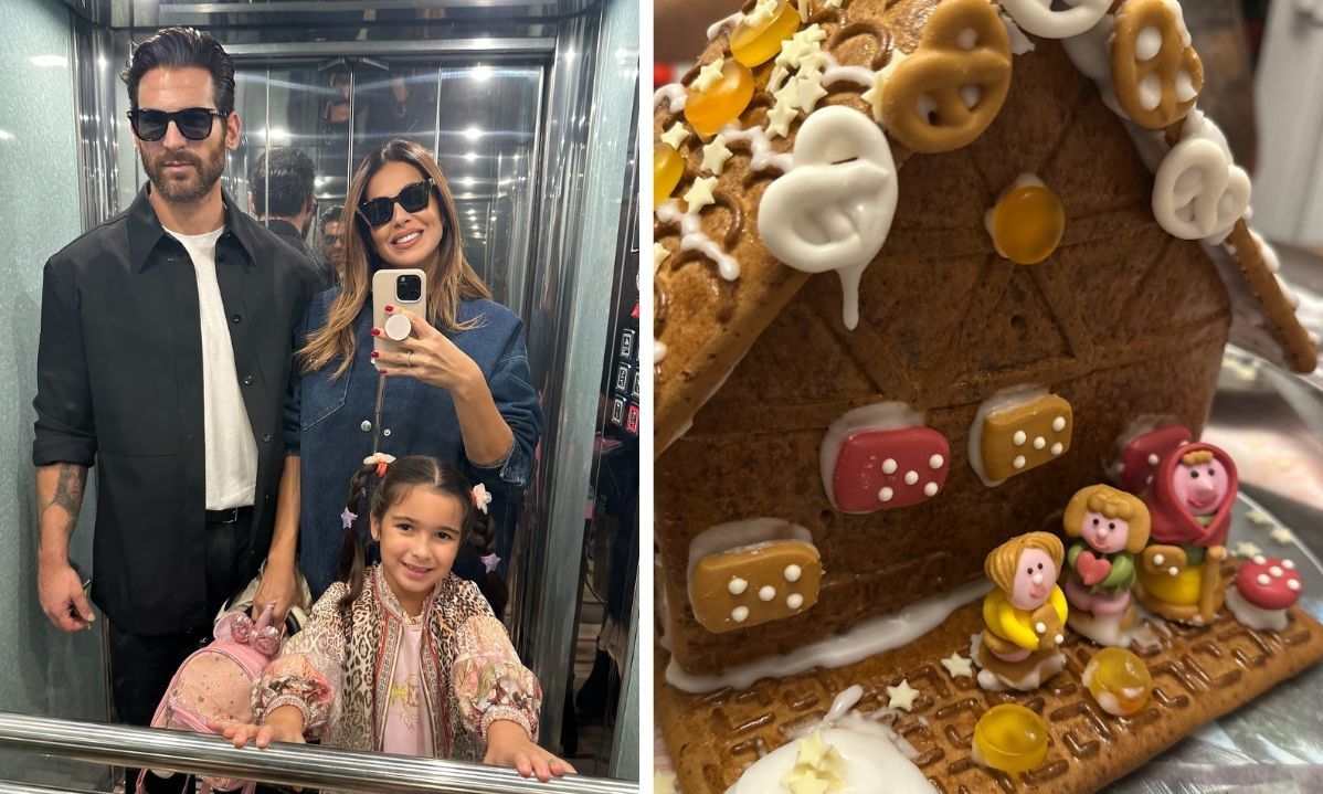 Χατζίδου – Παύλου: Το πιο λαχταριστό gingerbread σπιτάκι το έφτιαξαν παρέα με την κόρη τους