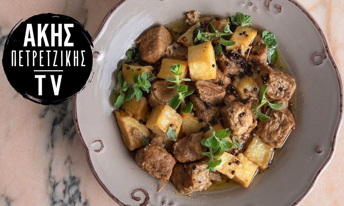 Αφέλια (Χοιρινό κρασάτο) στη χύτρα ταχύτητας - Λιώνει στο στόμα