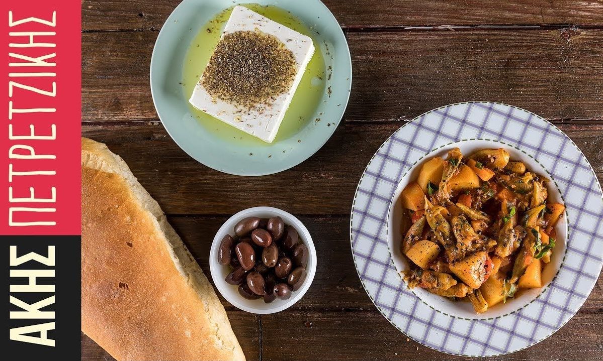 Μπάμιες λαδερές από τον Άκη Πετρετζίκη