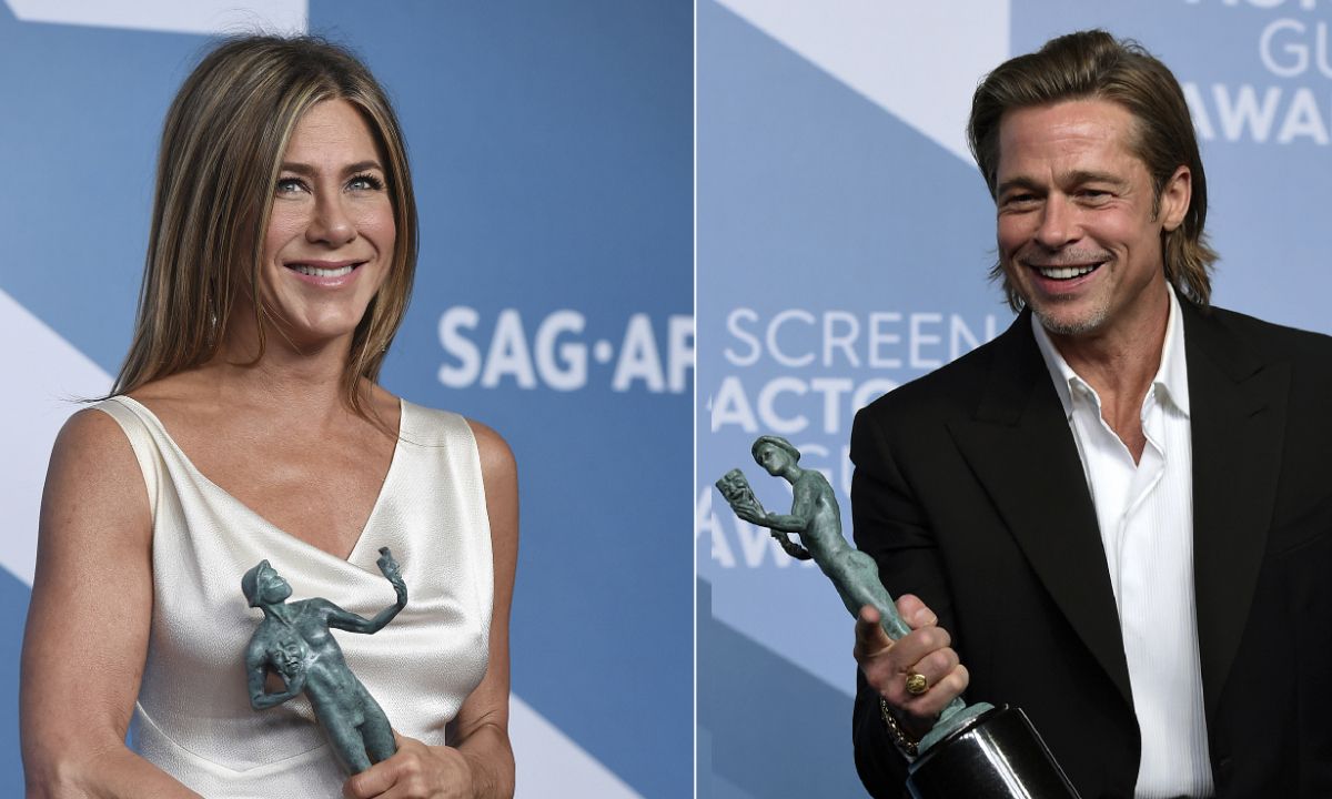 Ο Brad Pitt και η Jennifer Aniston επιτέλους ποζάρουν μαζί στα SAG Awards και το Twitter παραληρεί