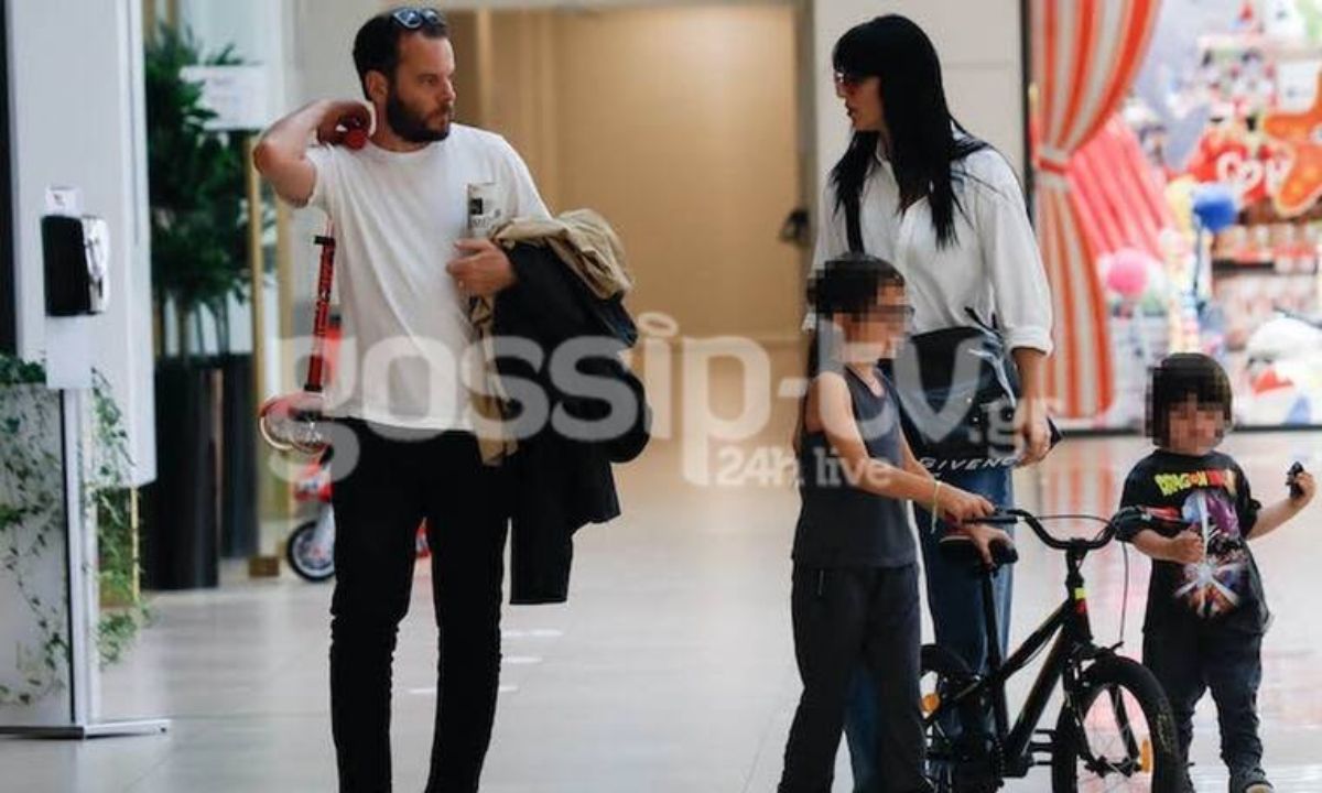 Η μαμά Ζενεβιέβ Μαζαρί σε βόλτα με τα παιδιά και τον σύζυγό της! (pics)