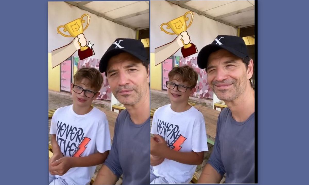 Σάκης Ρουβάς: Πήγε για paintball με τον γιο του, Αλέξανδρο και δείτε τι έπαθε!