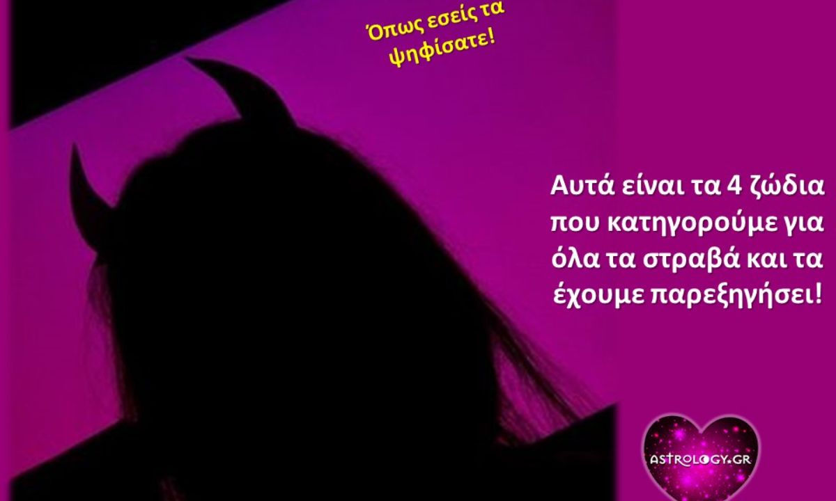 Τα 4 ζώδια που όλοι κατηγορούν με την πρώτη ευκαιρία!
