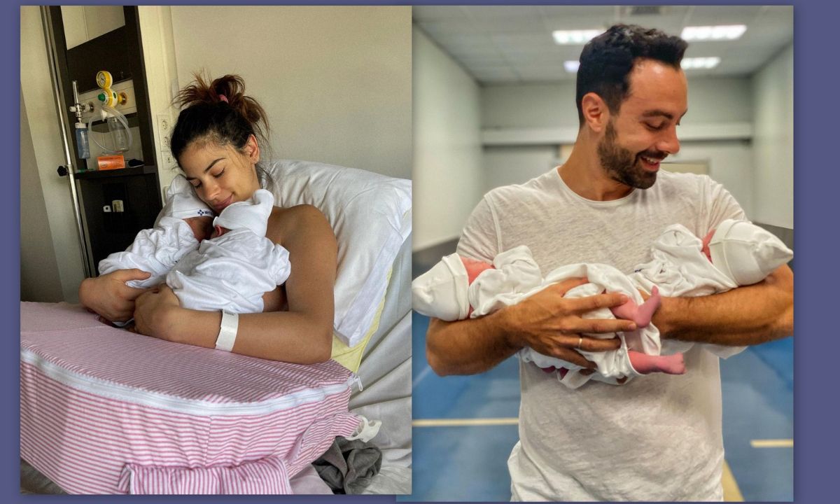 Τανιμανίδης – Μπόμπα:Τα πρώτα 24ωρα με τα δίδυμα στο μαιευτήριο και ο ξέφρενος χορός του Σάκη