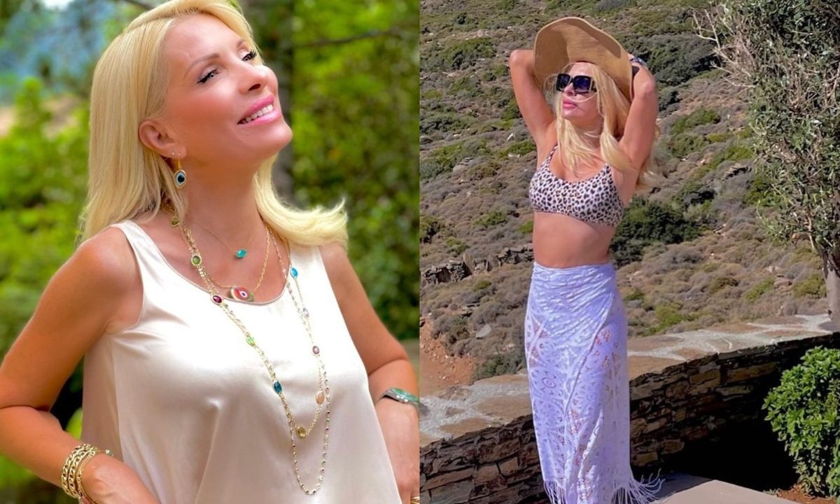 Ελένη Μενεγάκη: Kαφεδάκι με θέα το Αιγαίο! Η νέα φωτό χωρίς μακιγιάζ από την Άνδρο