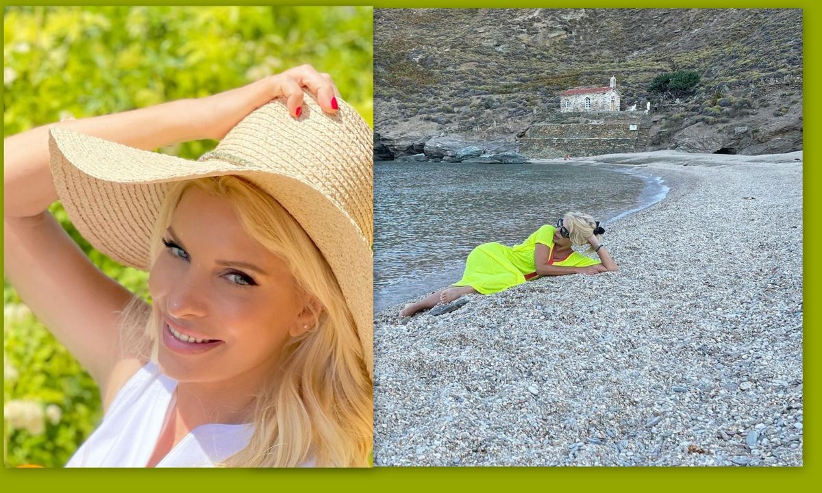 Ελένη Μενεγάκη: Το άλμπουμ από τις πρώτες στιγμές της στην Άνδρο