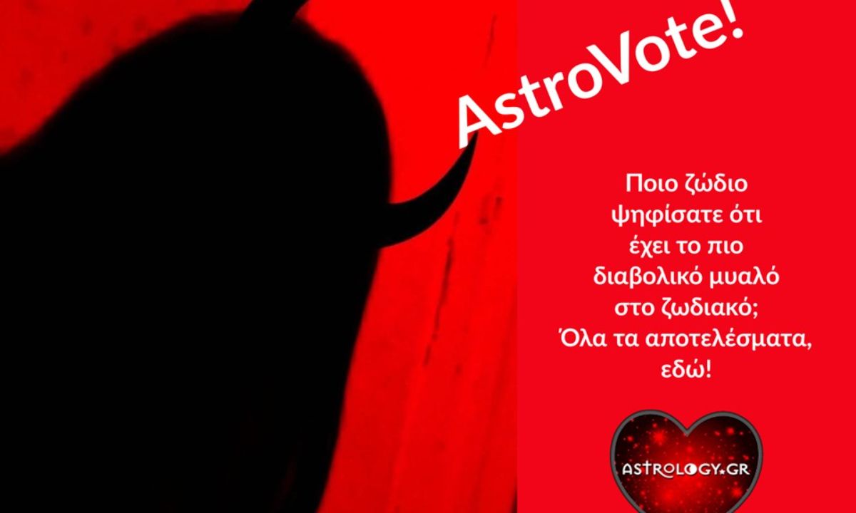 Το κοινό μίλησε! Αυτό το ζώδιο έχει το πιο σατανικό μυαλό!
