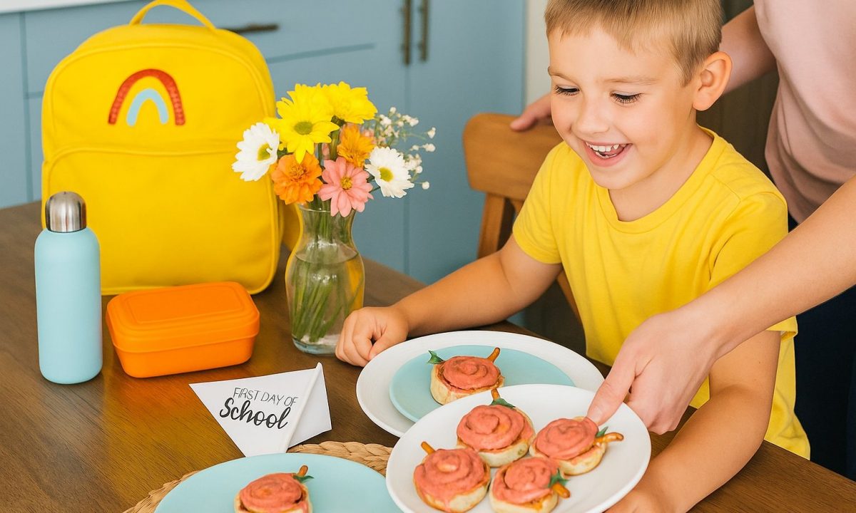 Back to School πρωινό: Cinnamon Rolls μήλα για τα παιδιά