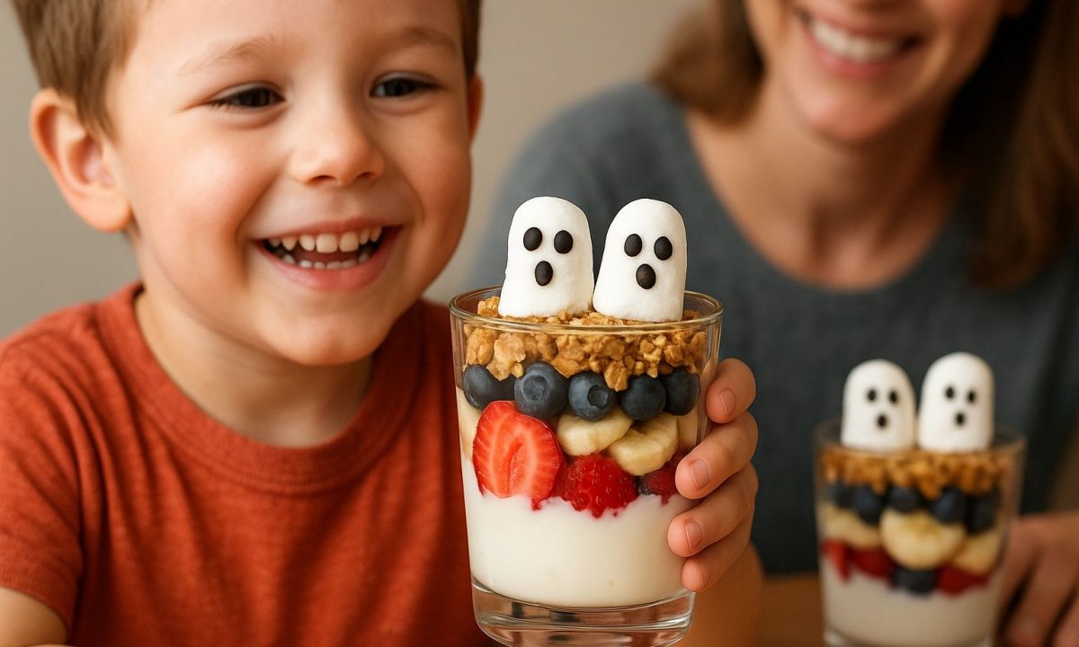 Halloween παρφέ γιαουρτιού – Μια υγιεινή λιχουδιά για τα παιδιά σας