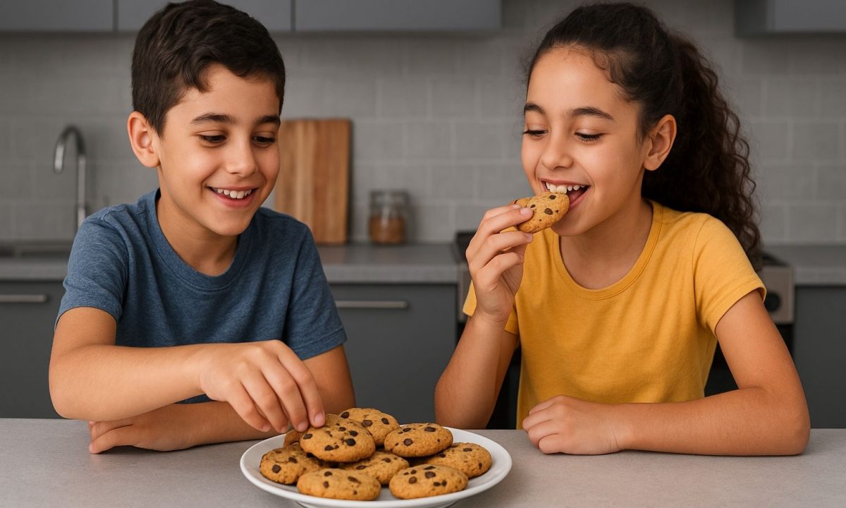 Μπισκότα με πουρέ μήλου χωρίς ζάχαρη