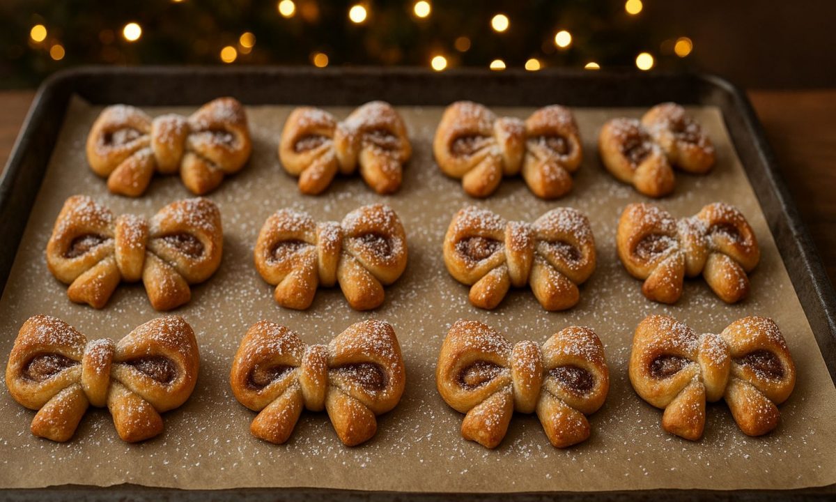 Μεταμορφώστε τα cinnamon rolls σε γιορτινά φιογκάκια για τα παιδιά σας