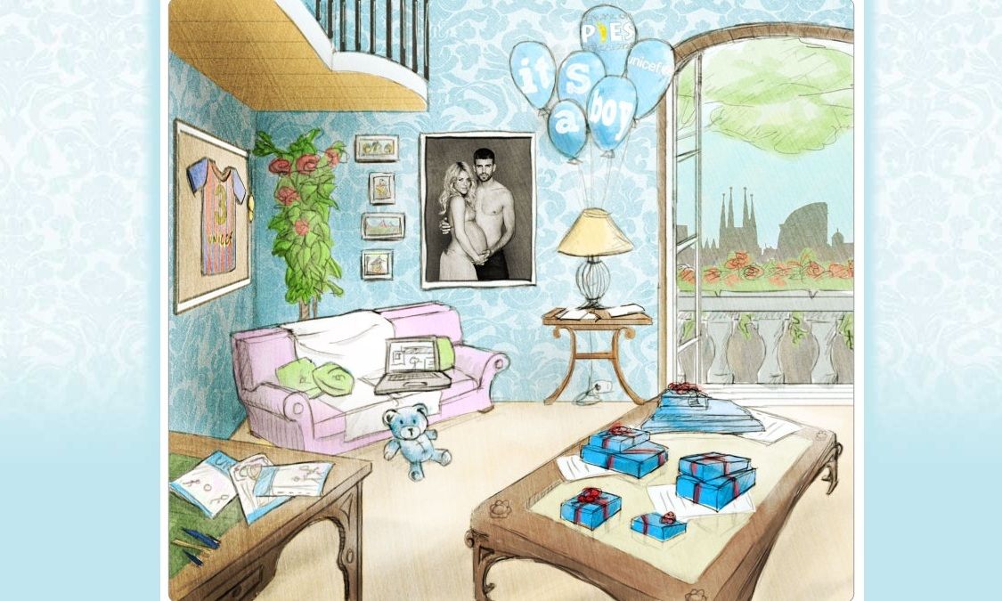 Shakira-Piquet: Online baby shower για τα παιδιά της Unicef