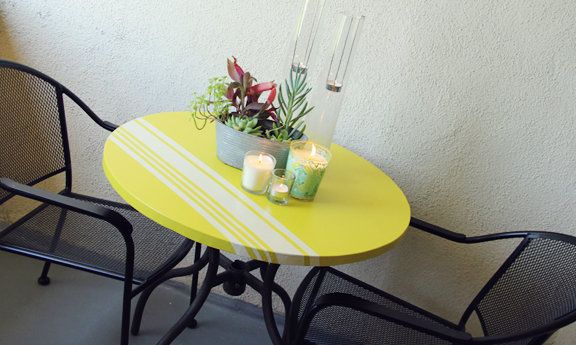 Δώστε χρώμα στη βεράντα ανανεώνοντας το τραπέζι σας!