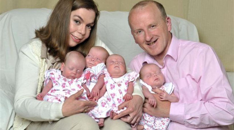 Προσπαθούσαν δέκα χρόνια για παιδί και τελικά απέκτησαν τετράδυμα! (φωτογραφίες)