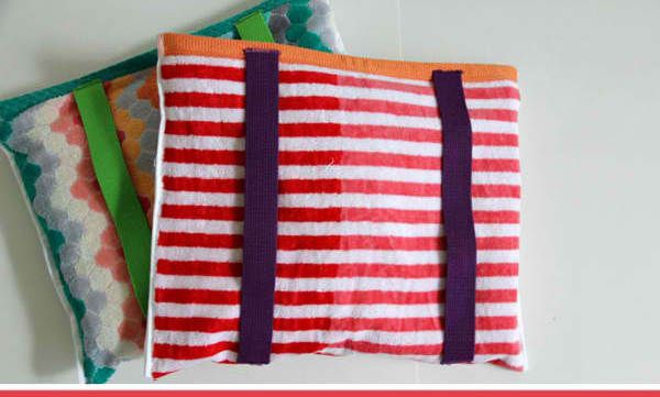 Φτιάξτε μια τσάντα θαλάσσης από πετσέτα