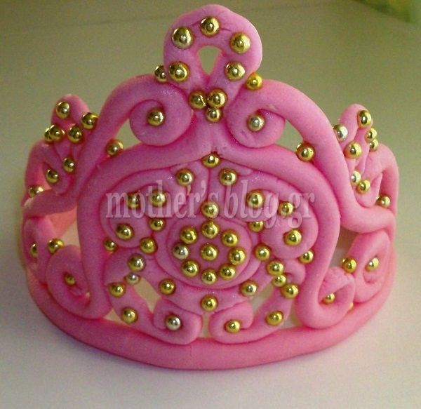 My cakes - My Hobby: Φτιάχνουμε την πιο γλυκιά τιάρα για τη τούρτα της μικρής μας πριγκίπισσας!