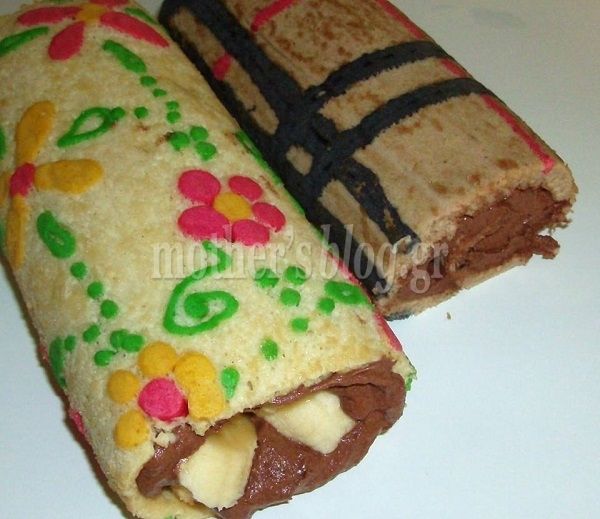 Μy cakes - My hobby: Ενα ρολό κέικ αλλιώτικο από τ' άλλα!