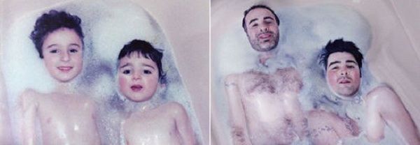 Οταν οι μεγάλοι γίνονται και πάλι παιδιά! Τότε και τώρα με τις ίδιες πόζες! Δείτε τις απολαυστκές φωτογραφίες!