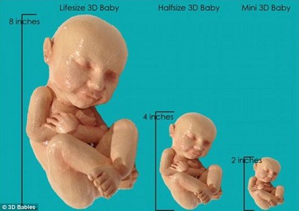 Hρθαν τα 3D babies! Μετατρέπουν σε τρισδιάστατη κούκλα φυσικού μεγέθους, το αγέννητο μωρό μας! (εικόνες)