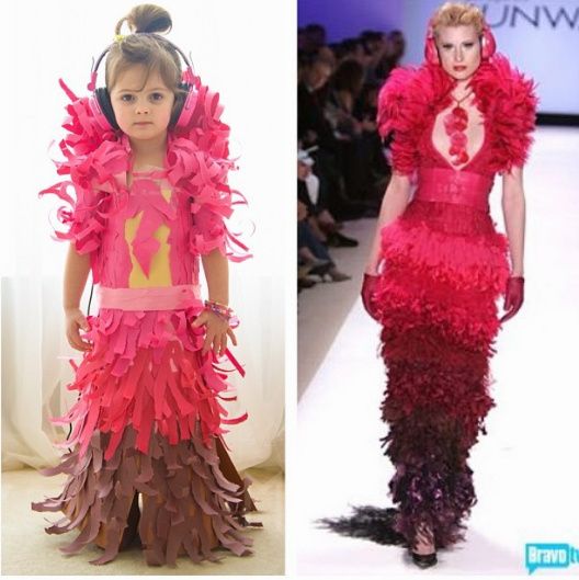 Η τετράχρονη που δημιουργεί εντυπωσιακά ρούχα από χαρτί! (εικόνες)