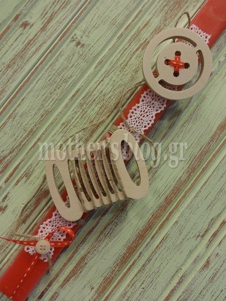 Φτιάξτο μόνη σου: Κουμπάκια και κλωστές! Μια αλλιώτικη ιδέα για πασχαλινή λαμπάδα