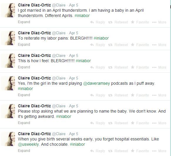 Γέννησε συντροφιά με το Twitter: Κάθε οδύνη και τουιτάρισμα! Δείτε τις φωτογραφίες που πόσταρε!