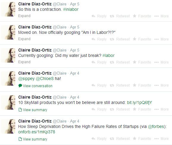 Γέννησε συντροφιά με το Twitter: Κάθε οδύνη και τουιτάρισμα! Δείτε τις φωτογραφίες που πόσταρε!