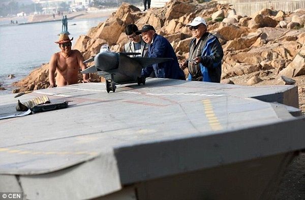 Aυτός είναι παππούς! Εφτιαξε ένα ολόκληρο αεροπλανοφόρο 12 μέτρων για τον εγγονό του (εικόνες)