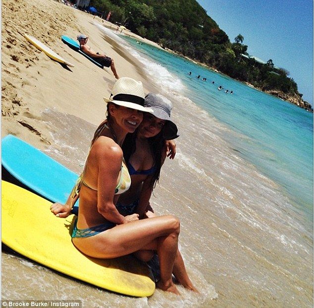 Βρείτε ποια είναι η μαμά! Αυτή με το μπλε ή αυτή με το κίτρινο μπικίνι;