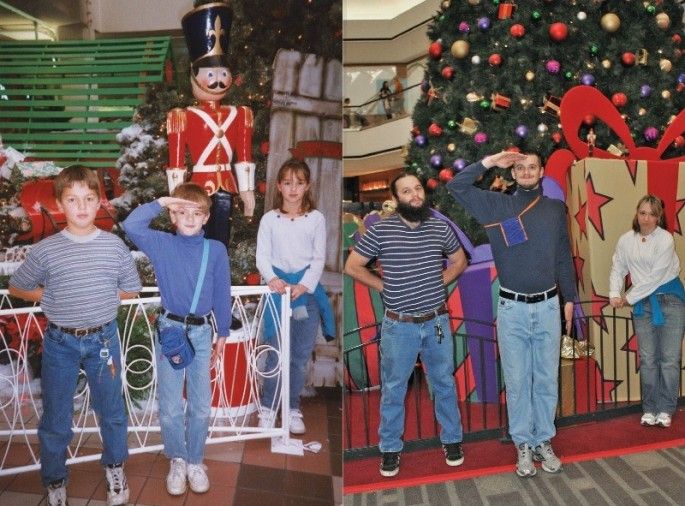 Τρία αδέρφια τότε και τώρα: Ένα υπέροχο φωτογραφικό πρότζεκτ αφιερωμένο στη μητέρα τους