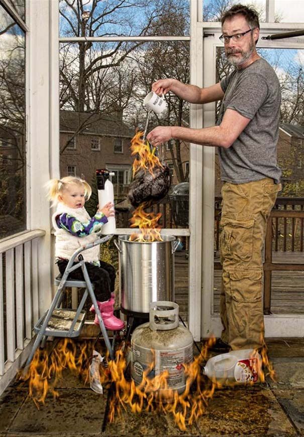 Οι απίστευτες πόζες ενός πατέρα με την κόρη του που «τρελαίνουν» το διαδίκτυο! (εικόνες)