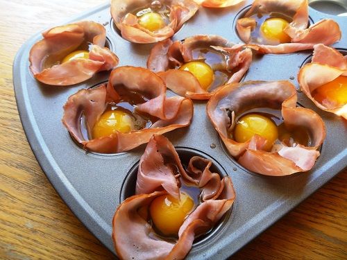 Φωλιές από ζαμπόν γεμιστές με αυγά!