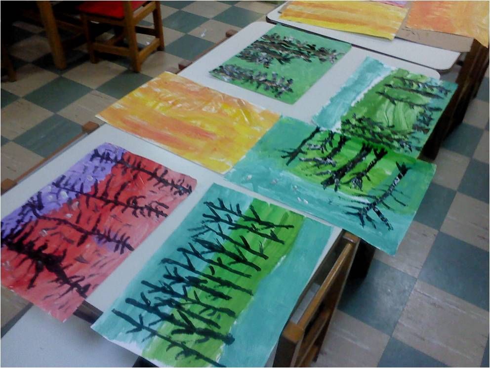 Τα παιδιά ξανα-ζωγραφίζουν τα «Δένδρα» Μίνας Παπαθεοδώρου – Βαλυράκη!