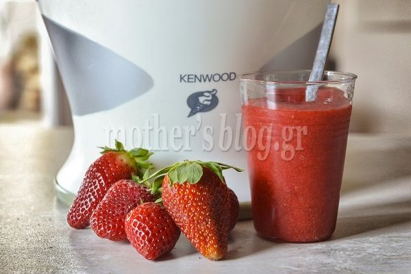 Γρανίτα φράουλα με βανίλια και φρουκτόζη, από το Γιώργο Γεράρδο