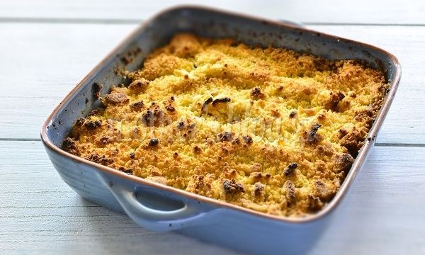Crumble αχλάδι με σοκολάτα από τον Γιώργο Γεράρδο