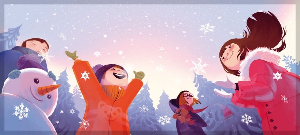 9. Η απόλαυση του πρώτου χιονιού με τους αγαπημένους σας (© Carine Hinder)