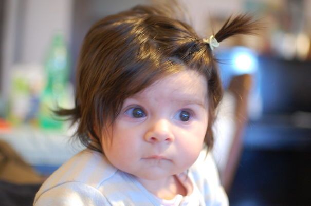 Αστείες εικόνες που θα σας φτιάξουν τη μέρα: Μωράκια με πολλά μαλλιά