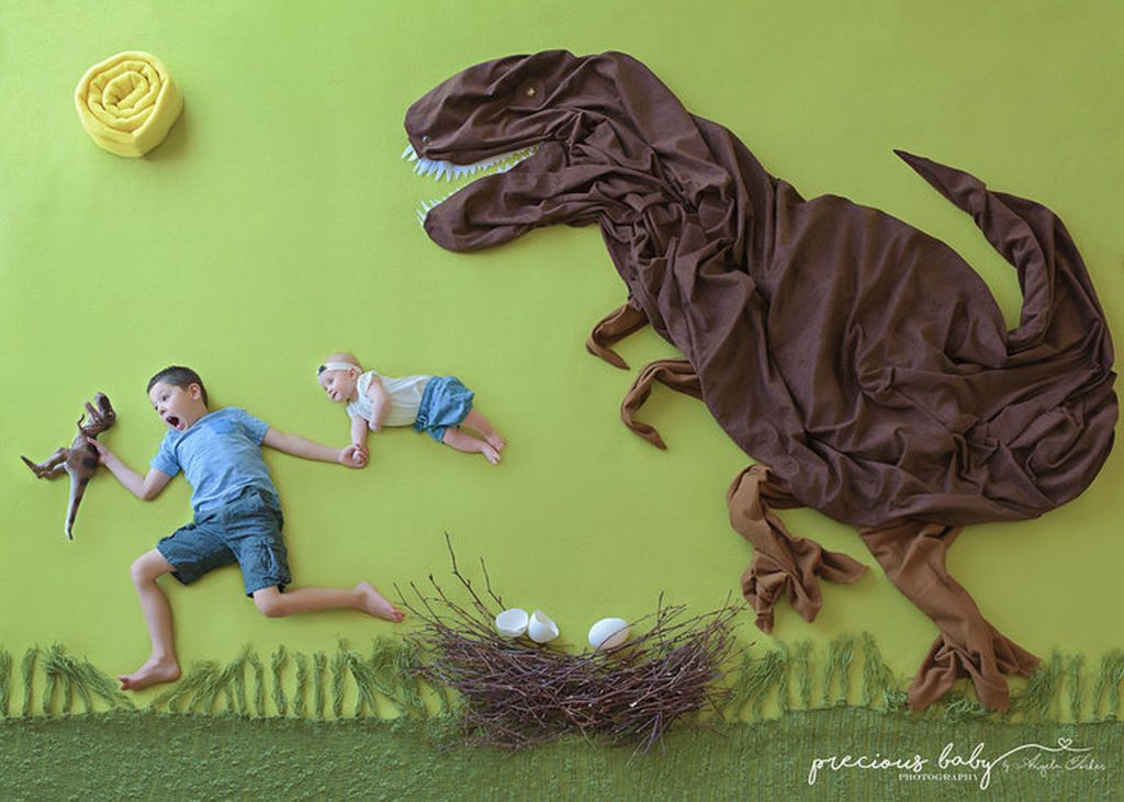 Φωτογραφίζει τα εγγόνια της με τον πιο ευφάνταστο τρόπο