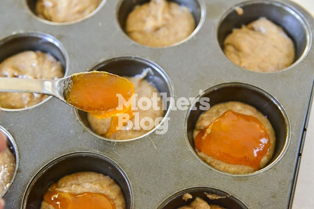 Muffins ολικής άλεσης με μαρμελάδα βερίκοκο από τον Γιώργο Γεράρδο
