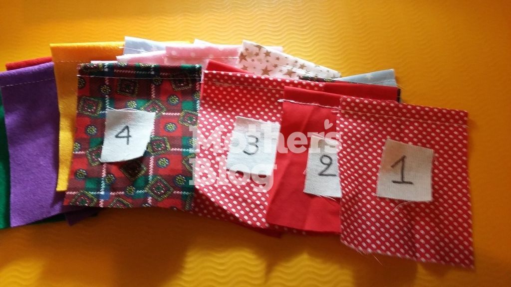 DIY: Παιδικό κρεμαστό χριστουγεννιάτικο ημερολόγιο με τσέπες