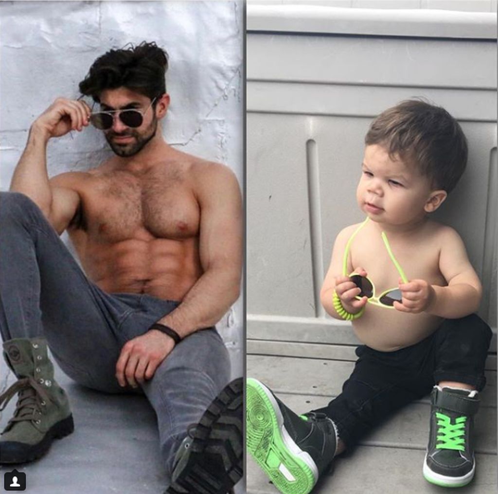 Αγοράκι μιμείται τις πόζες του μοντέλου θείου του και «τρελαίνει» το διαδίκτυο (pics)